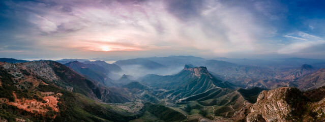 Sunrise in Mirador de Cuatro Palos, Pinal de Amoles, Querétaro, México