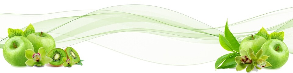 ZIELONE JABŁUSZKO ZIELONA ABSTRAKCJA GREEN ABSTRACT