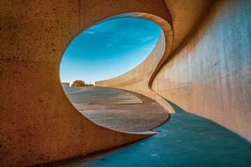 Modern architecture in Belgium. Brug van Vroenhoven.