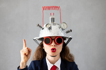 Business start up and creative bright idea concept