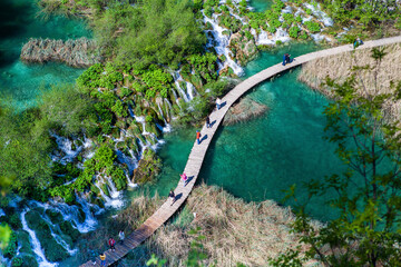 Plitwickie jeziora wodospad