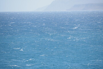 Fale nad morzem przy wyspie Kreta, Grecja