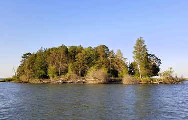 A protected island and wildlife reserve near Delaware Bay, Long Neck, U.S.A
