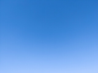 Cloudless blue sky background in Hanoi, Vietnam