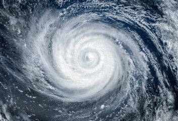 Super Typhoon, tropical storm, cyclone, hurricane, tornado, over ocean. Weather background. Typhoon, storm, windstorm, superstorm, gale moves to the ground. Elements of this image furnished by NASA.
