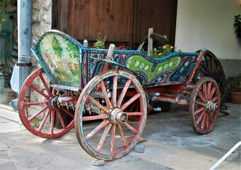 Dorożka stara malowana Nesebyr