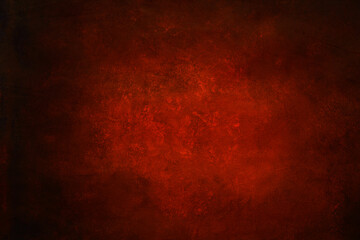 Ręcznie malowane czerwone tło. kompozycja brąz plus czerwień dla tła. tekstura na tło.