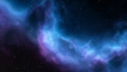 Deep space nebula with stars. Bright and vibrant Multicolor Starfield Infinite space outer space background with nebulas and stars. Star clusters, nebula outer space background 3d render 