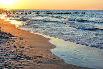 Polish beach on the Baltic Sea.