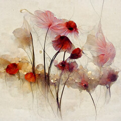 Motywy kwiatowe - kwiaty polne