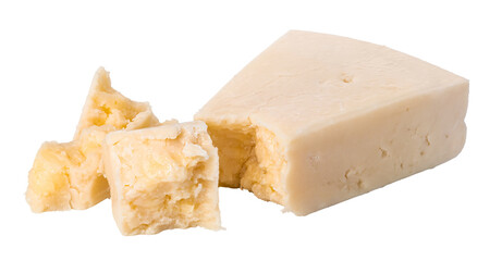 Parmesan cheese on transparent background. png file