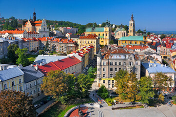 Panorama of Przemysl, Subcarpathian Voivodeship, Poland