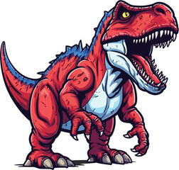 tyrannosaurus rex dinosaur vector