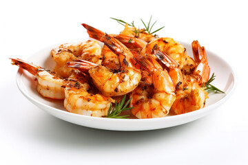 grilled shrimp on a plate