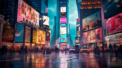 Times Square. Generative AI
