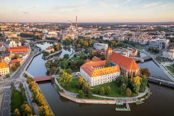 Wrocław - Wyspa Piasek (Sand Island) at sunrise