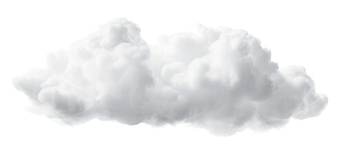 white cloud on transparent background, png