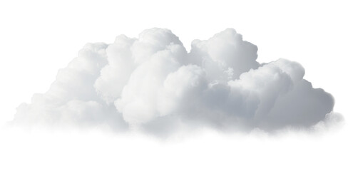 white cloud on transparent background, png