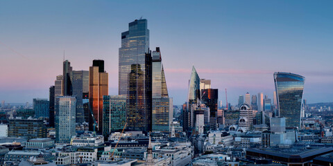 UK, England, London, City pano from St Pauls 2023
