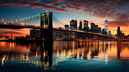 Brooklyn Bridge at night