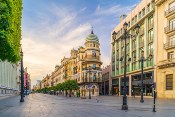  Shopping street in downtown Seville