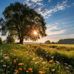 field of flowers