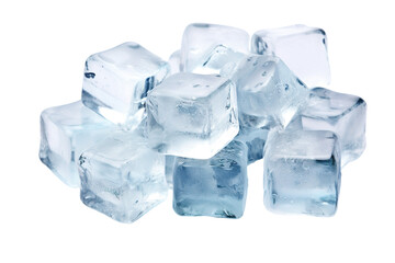 Icecubes Isolated on transparent background