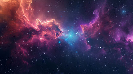 the nebula in space with stars 