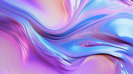 Holograficzna tapeta opalowa - technika i sztuka. Różowe, fioletowe i niebieskie odcienie tła cieczy o nieregularnych kształtach.