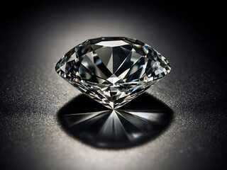 Oszałamiający diament na ciemnym tle
