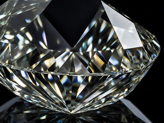 Oszałamiający diament na ciemnym tle