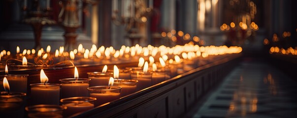 candles in the church