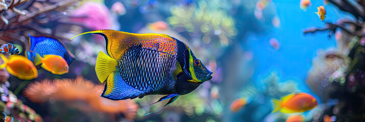 angelfish fish in aquarium