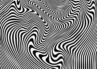 Indie Aesthetic Trippy Wave Pattern, Retro Psychedelic Background