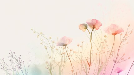 Na zielonej trawie leży bukiet kolorowych kwiatów. Delikatne płatki unoszą się na wietrze, tworząc piękną kompozycję w naturalnym otoczeniu