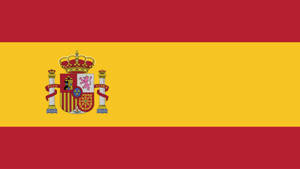 spain flag free vector illustration