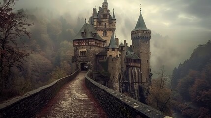 Historic marvelious castle scene