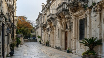 Old Town with Cobblestone Streets