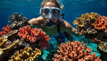  A travel brochure enticing visitors to explore the vibrant coral gardens of the South Pacific ai_generated
