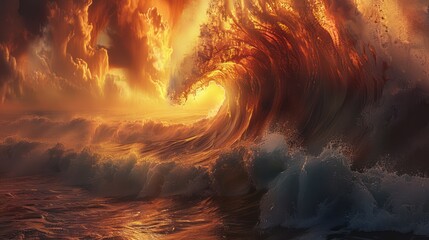 Big waves, high sunlight