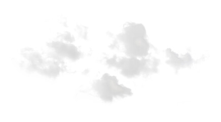 Isolated PNG cutout of white cloud 