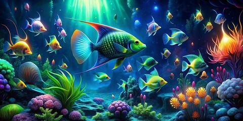 fish in aquarium