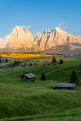 landscape in the mountains Alpe di Siusi