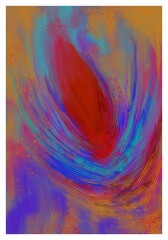 Abstract image for printing - digital painting