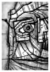 Abstract image for printing - digital painting