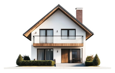 PNG Two-story modern house with garden
