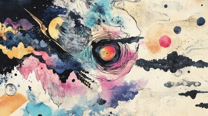 Creative Indie Cover Featuring Organic Watercolor Design