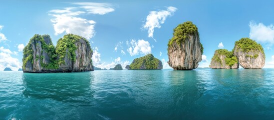 Tropical Islands in the Ocean
