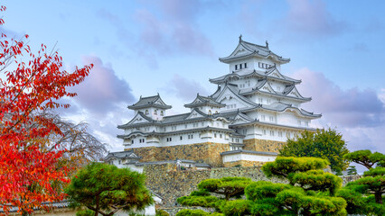 Himeji castle Japanese ancient castle landmark, Japan himeji castle Japan in the autumn, Unesco world heritage site Himeji castle Japanese, Hyogo, Kansai, Japan.
