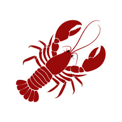Red lobster vector illustration